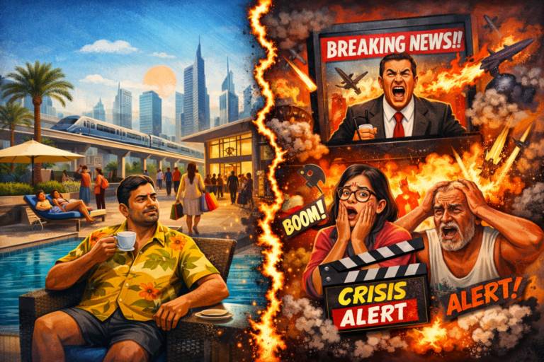 How Dubai’s Indian See the Breaking News Drama Back Home