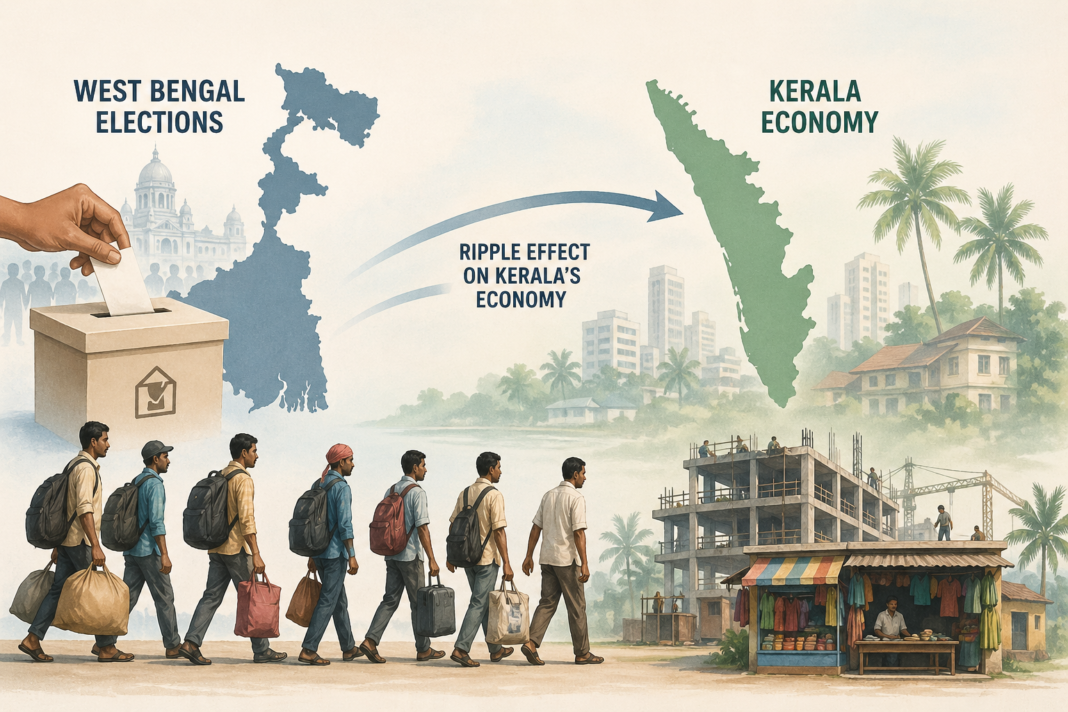 How an election in West Bengal can ripple through Kerala’s economy How an election in West Bengal can ripple through Kerala’s economy