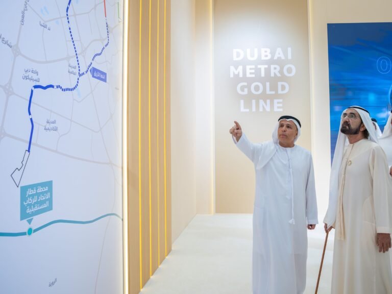 Sheikh Mohammed Unveils Dh34 Billion Dubai Metro Gold Line