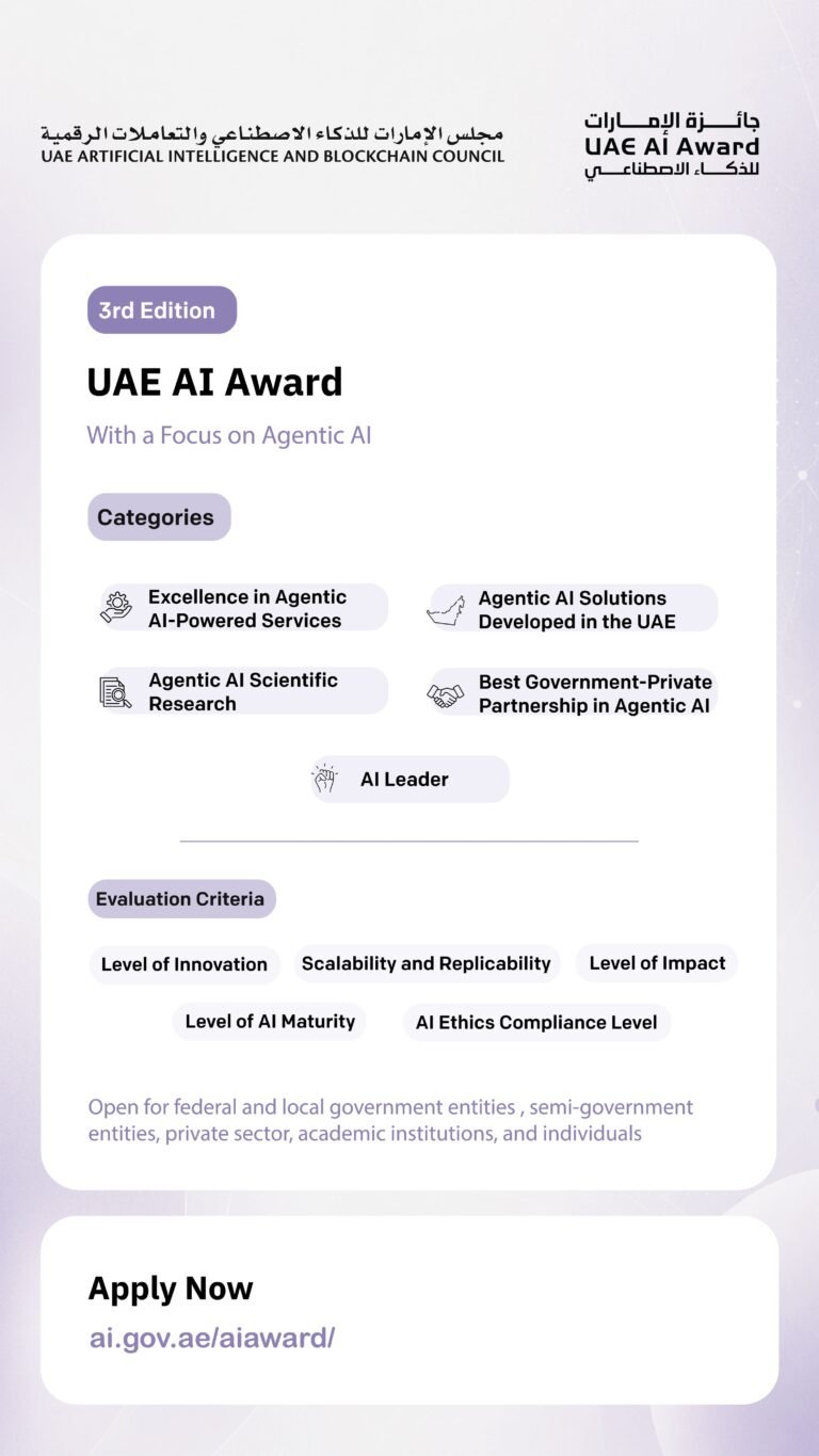 UAE launches third AI Award for Agentic AI